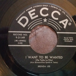Brenda Lee - I Want To Be Wanted (Per Tutta La Vita) - 1960