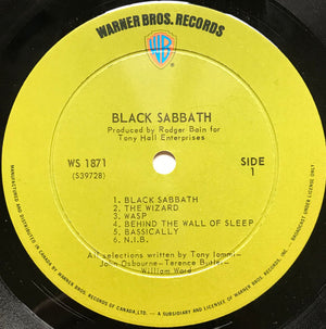 Black Sabbath - Black Sabbath Vinyl Record