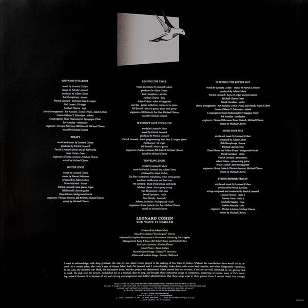 Leonard Cohen - You Want It Darker - 2016
