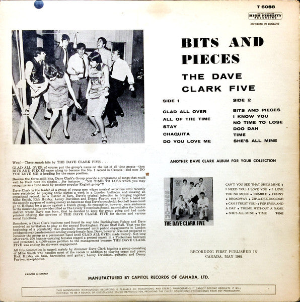 Dave Clark Five, The - Bits And Pieces - 1964
