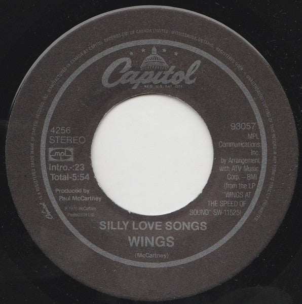 Wings  - Silly Love Songs Vinyl Record