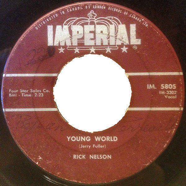 Ricky Nelson (2) - Young World / Summertime