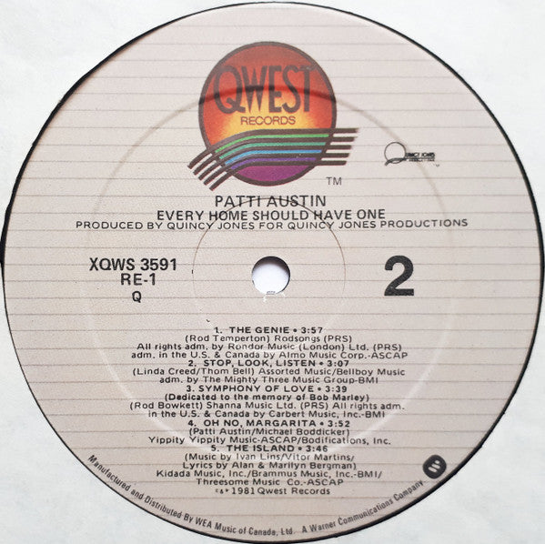 Patti Austin - Every Home Should Have One - 1981