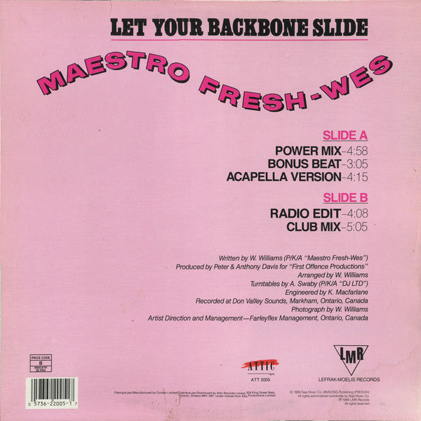 Maestro Fresh-Wes - Let Your Backbone Slide