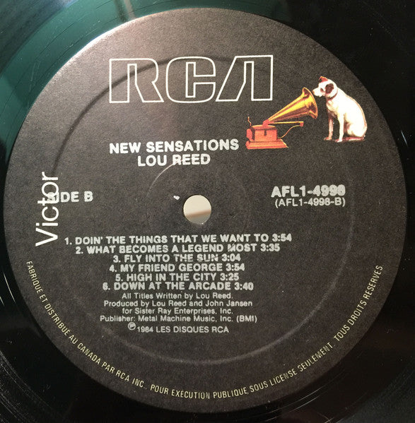 Lou Reed - New Sensations