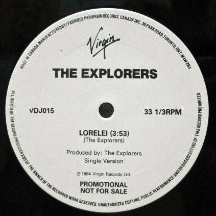 Explorers (2), The - Lorelei (Extended Mix) / You Go Up In Smoke - 1985