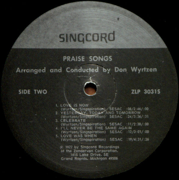 Don Wyrtzen - Praise Songs - 1977