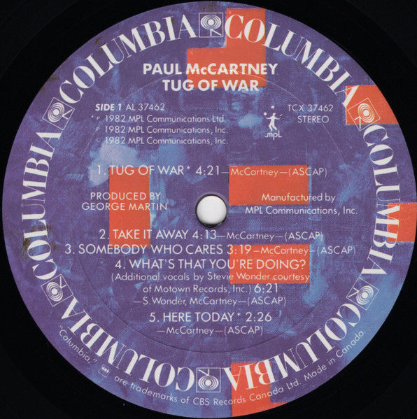 Paul McCartney - Tug Of War - 1982