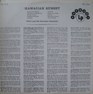 Poly And His Hawaiian Ensemble - Hawaiian Sunset -