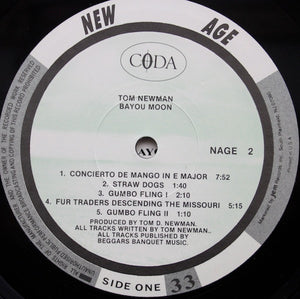 Tom Newman - Bayou Moon - 1985