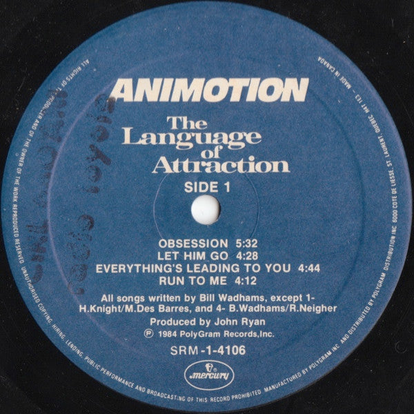 Animotion - The Language Of Attraction - 1984