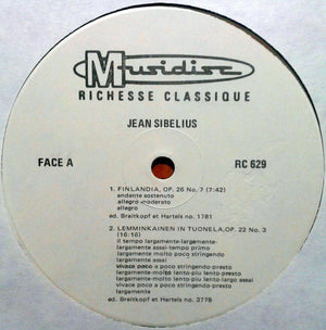 Jean Sibelius - Orchestra Of Radio Luxembourg, Roland Douatte - Finlandia / Valse Triste / Lemminkaïnen In Tuonela / Rakastava - 1982