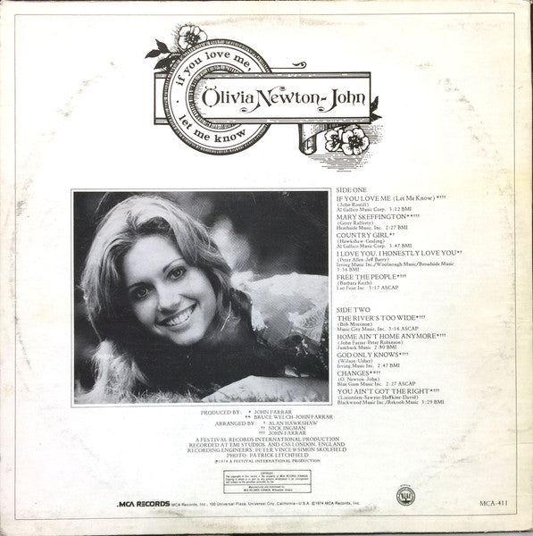 Olivia Newton-John - If You Love Me Let Me Know - 1974
