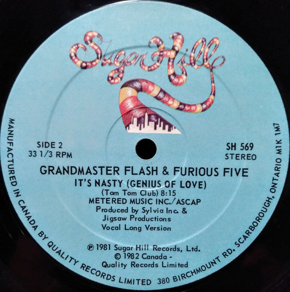 Grandmaster Flash & The Furious Five - It's Nasty (Genius Of Love) - 1982