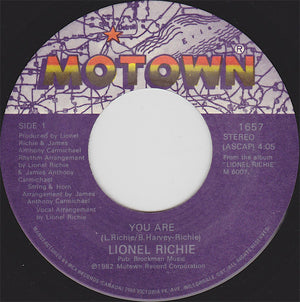 Lionel Richie - You Are / You Mean More To Me - 1983