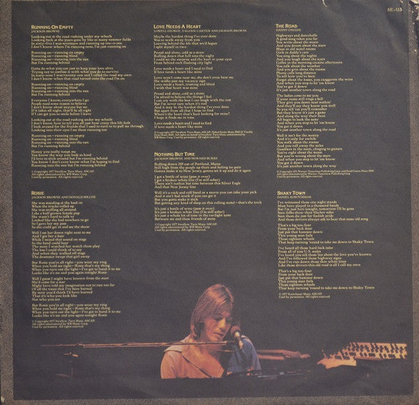 Jackson Browne - Running On Empty - 1977
