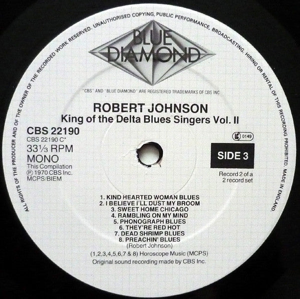 Robert Johnson - King Of The Delta Blues Singers Volumes 1 & 2 - 1985