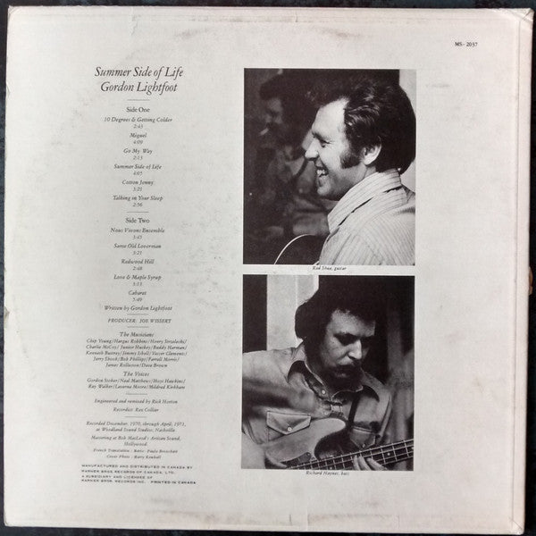 Gordon Lightfoot - Summer Side Of Life