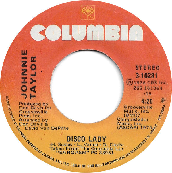 Johnnie Taylor - Disco Lady