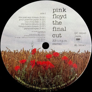 Pink Floyd - The Final Cut Vinyl Record