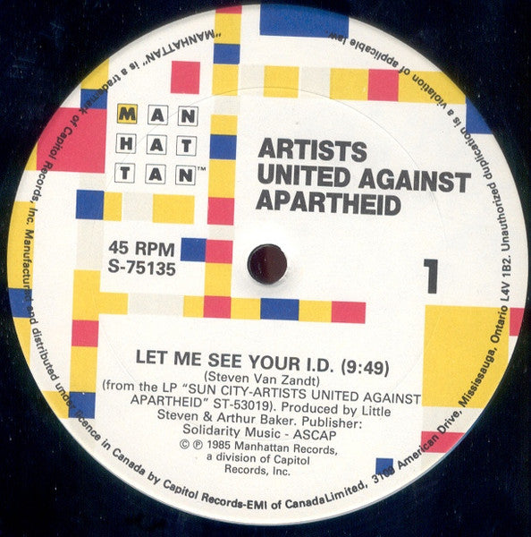 Artists United Against Apartheid - Let Me See Your I.D. (Sun City)