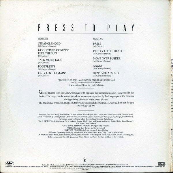 Paul McCartney - Press To Play