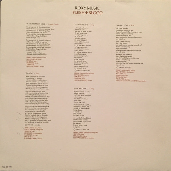 Roxy Music - Flesh + Blood