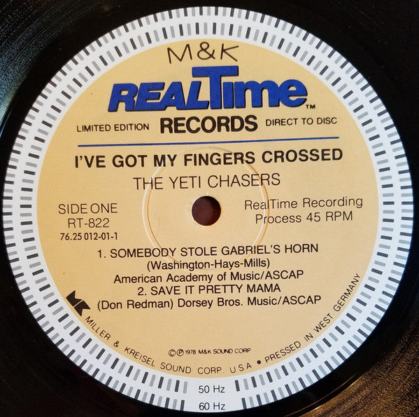 Yeti Chasers, The - I've Got My Fingers Crossed - 1978