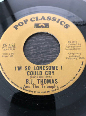 B.J. Thomas - Rock And Roll Lullaby / I'm So Lonesome I Could Cry - 1975