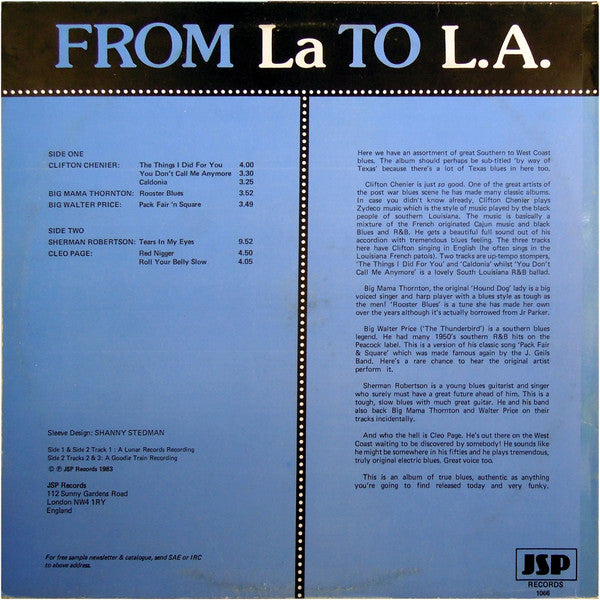 Various - From La To L.A.