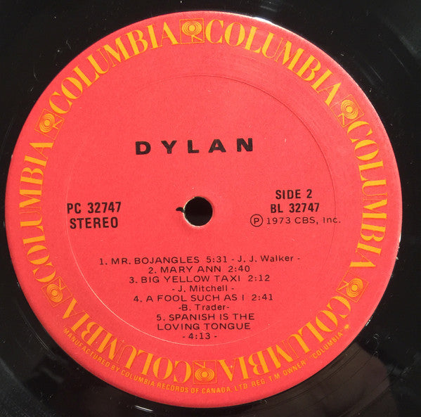 Bob Dylan - Dylan - 1973