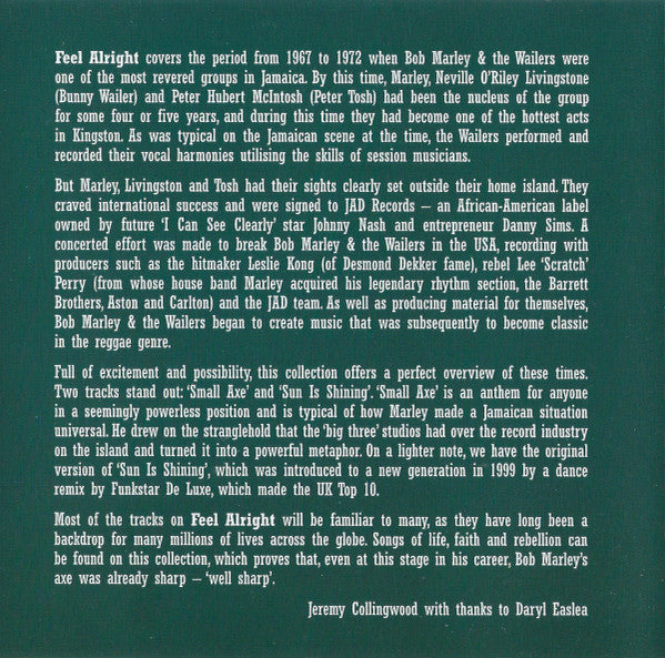 Bob Marley & The Wailers - Feel Alright (CD) - 2004