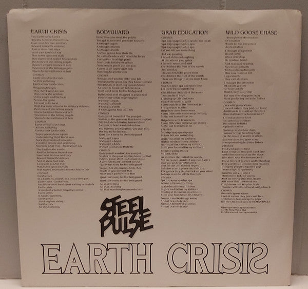 Steel Pulse - Earth Crisis - 1984