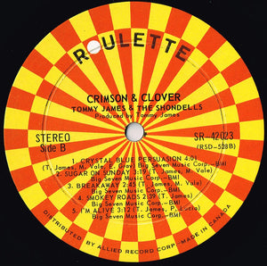 Tommy James & The Shondells - Crimson & Clover - 1969