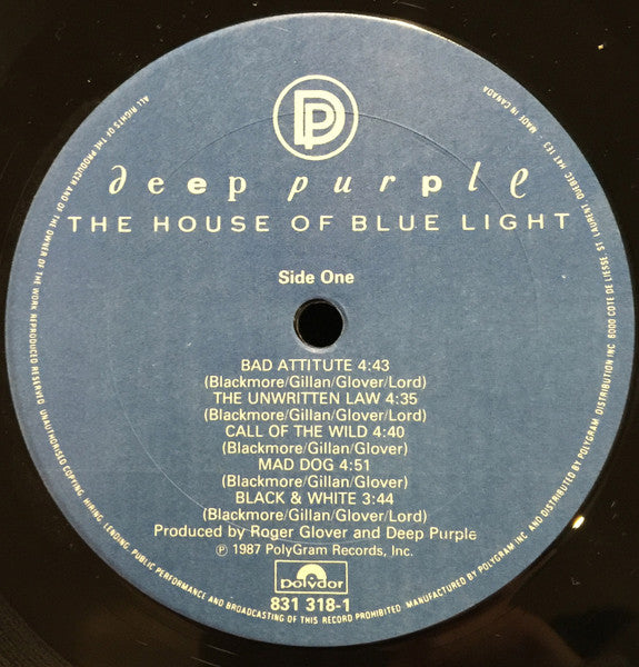 Deep Purple - The House Of Blue Light - 1987