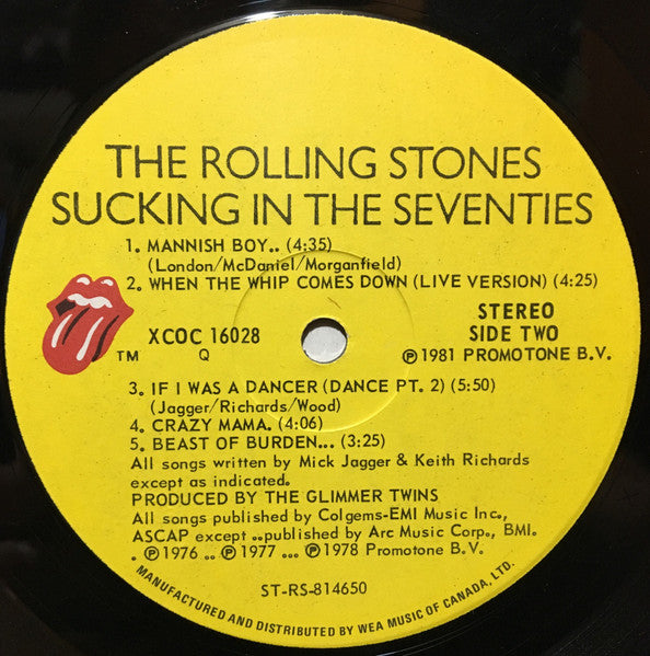 Rolling Stones, The - Sucking In The Seventies - 1981