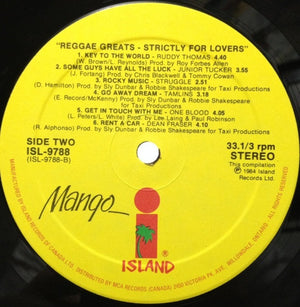 Various - Reggae Greats - Strictly For Lovers