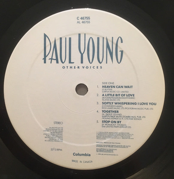 Paul Young - Other Voices - 1990