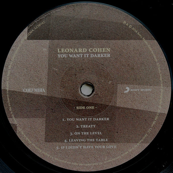 Leonard Cohen - You Want It Darker - 2016