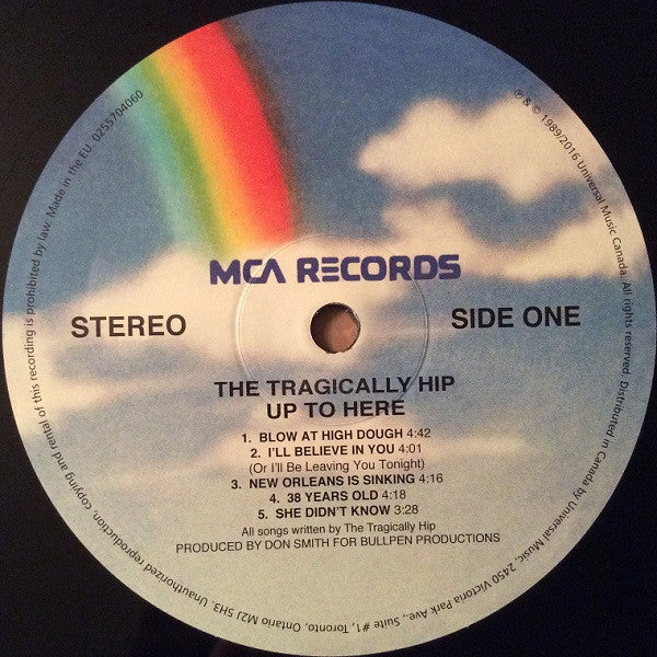 Tragically Hip, The - Up To Here - 2016