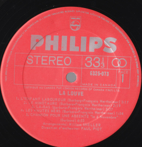 Barbara - La Louve - 1973