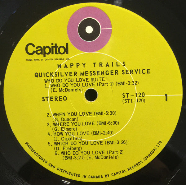 Quicksilver Messenger Service - Happy Trails - 1969