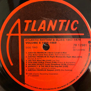 Various - Atlantic Rhythm & Blues 1947-1974 (Volume 6 1966-1969) - 1985