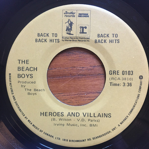 Beach Boys, The - Good Vibrations / Heroes And Villains -