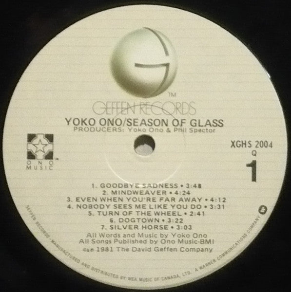Yoko Ono - Season Of Glass - 1981
