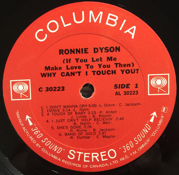 Ronnie Dyson - (If You Let Me Make Love To You Then) Why Can't I Touch You?