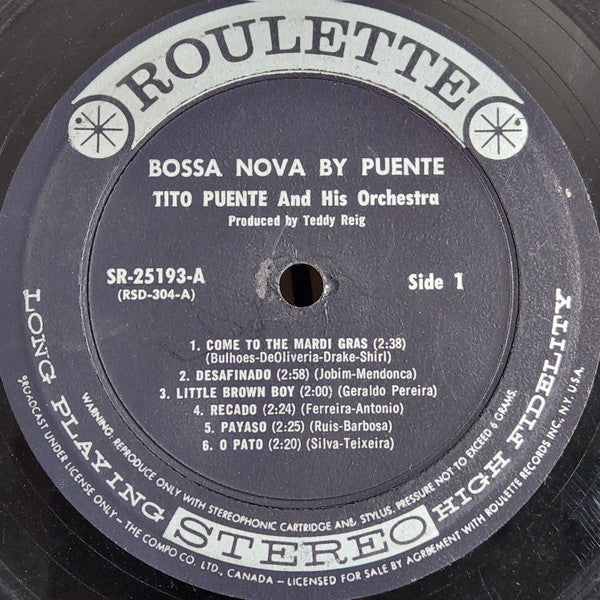 Tito Puente And His Orchestra - Bossa Nova By Puente - 1962