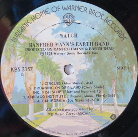 Manfred Mann's Earth Band - Watch Vinyl Record