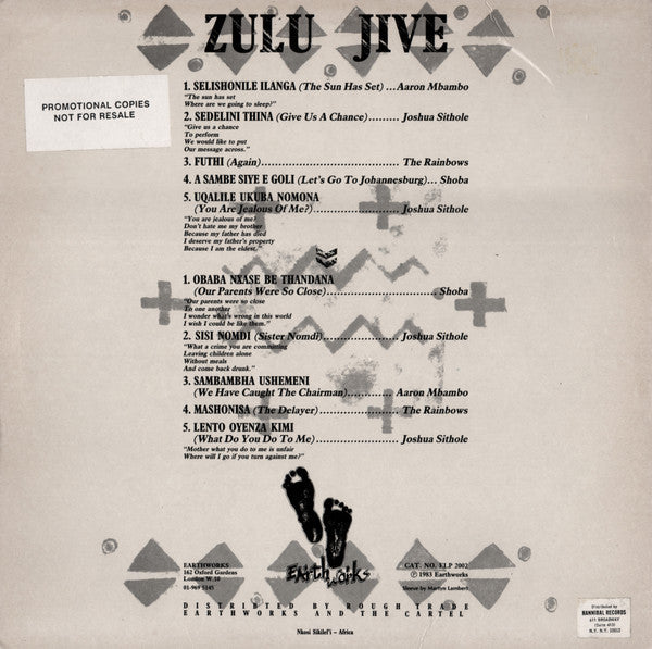 Various - Zulu Jive / Umbaqanga Vinyl Record