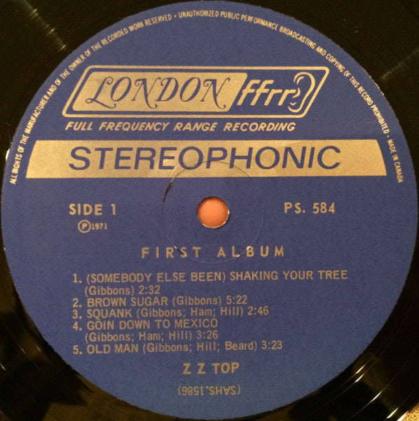 ZZ Top - First Album - 1971